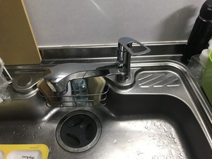 宇治市　キッチン水栓　交換